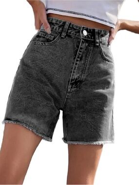 Empyre Washed Black Denim Women’s Shorts